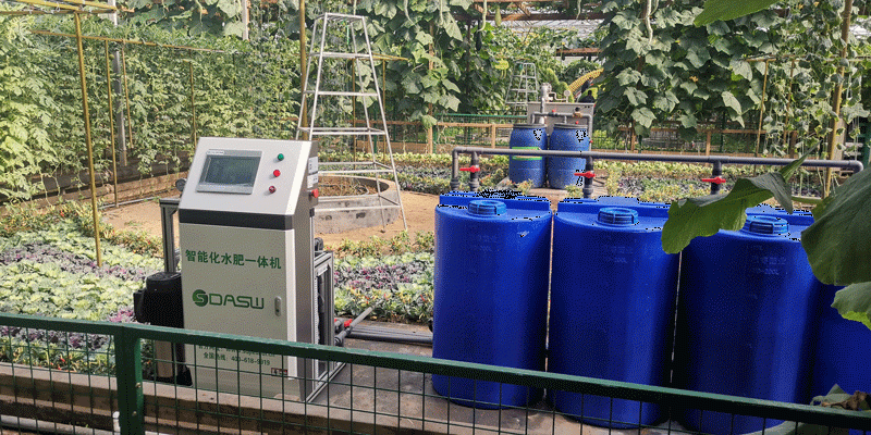 圣大节水水肥一体机微滴灌助力寿光菜博会智慧大棚水肥一体化改造